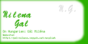 milena gal business card